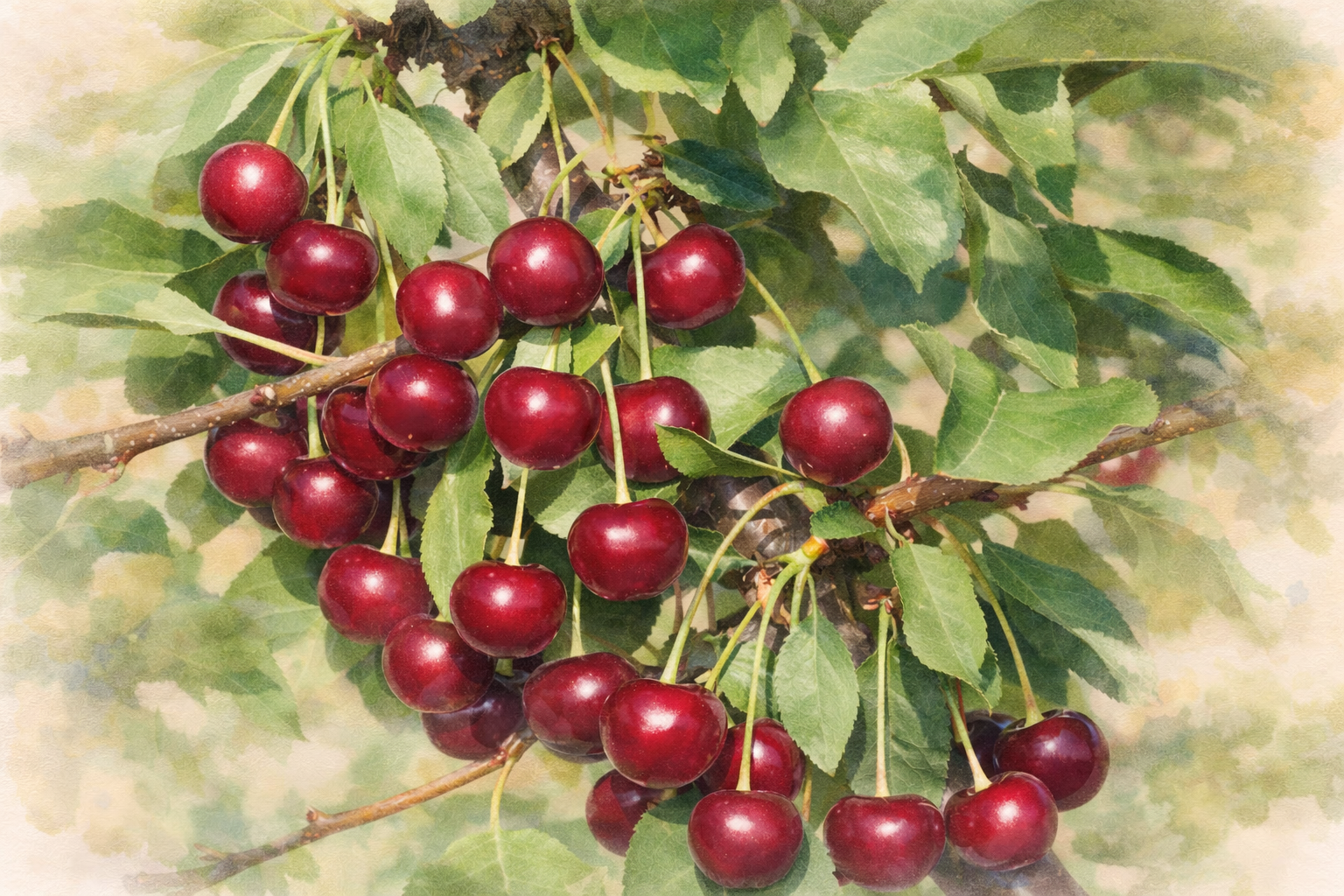 Вишня кустовая "Брусницына"